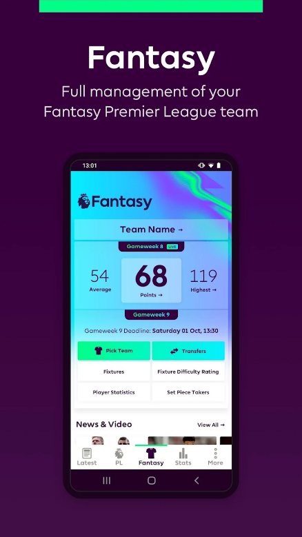 프리미어리그, Premier League - Official App