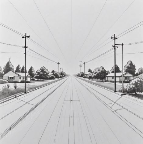 대칭구조 연필드로잉