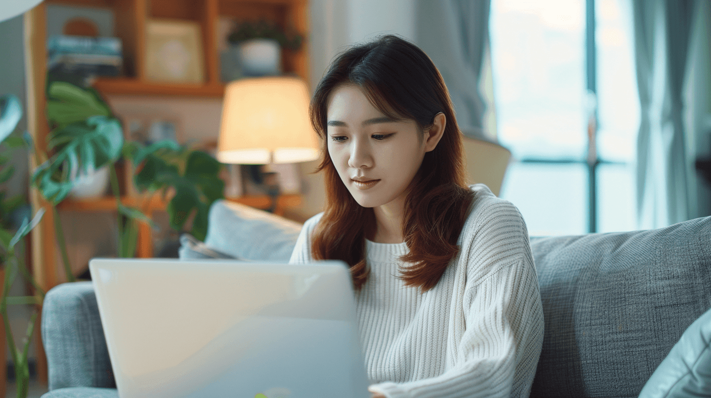 노트북에-집중하고-있는-여성