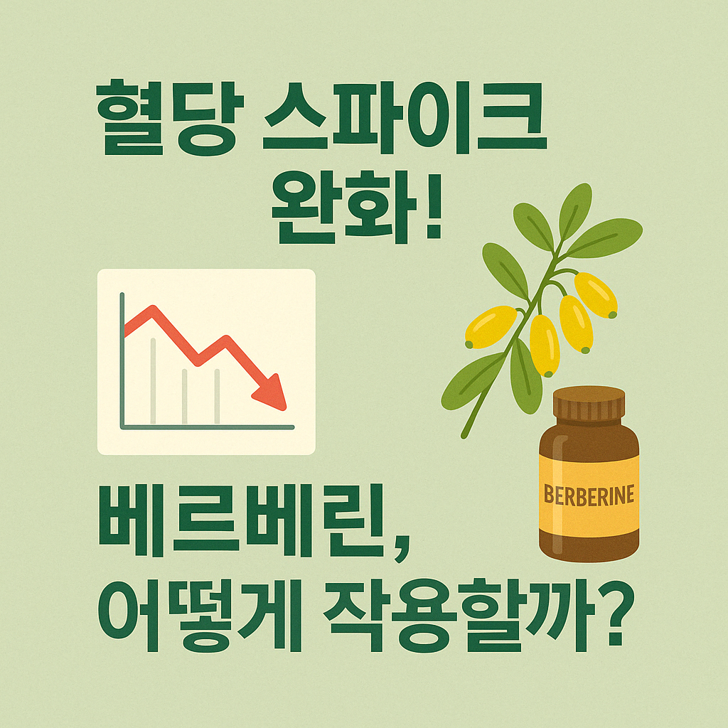 혈당 스파이크 완화! 베르베린, 어떻게 작용할까?