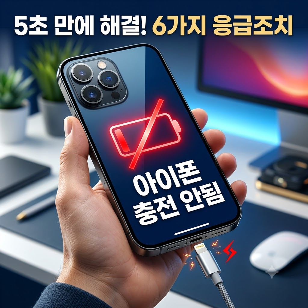 아이폰 충전이 안될때