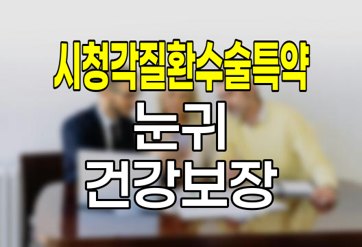 흥국생명 시청각질환수술특약, 눈과 귀 건강 보장의 핵심