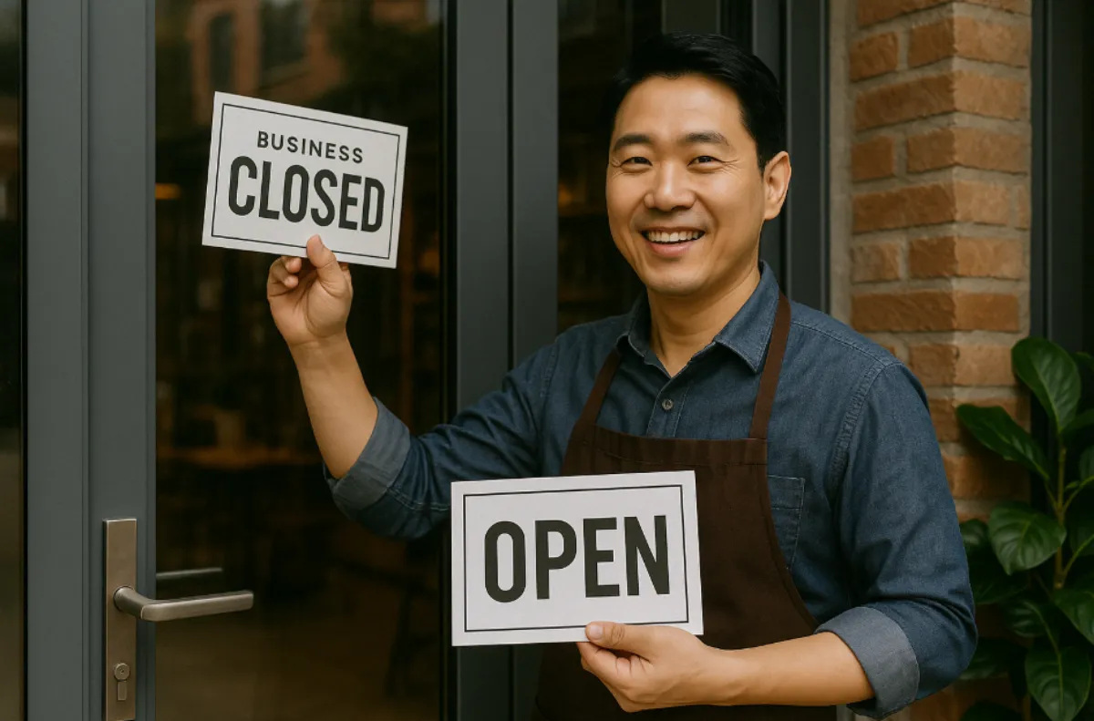 다시 재기하는 소상공인 이미지