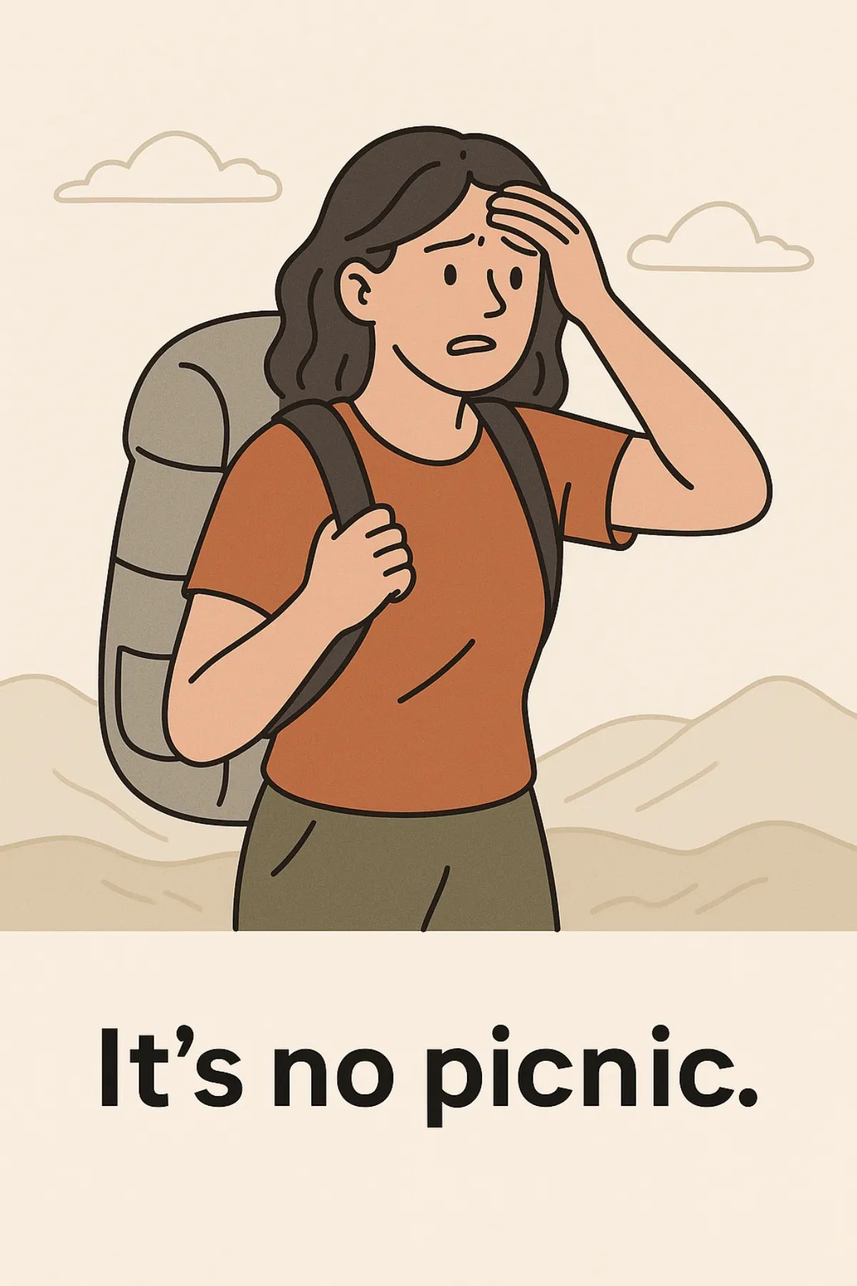 It’s no picnic. 이미지