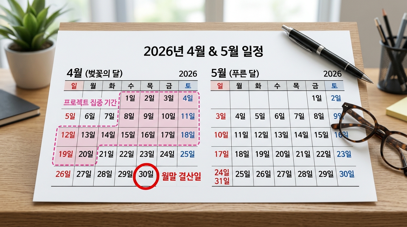 2026년 공동주택 공시가격 의견 청취 기간과 결정 공시일을 표시한 달력 인포그래픽