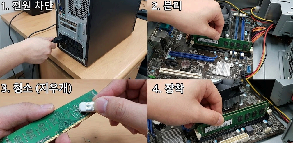 돈 안 드는 수리법: 메모리(RAM) 지우개 청소