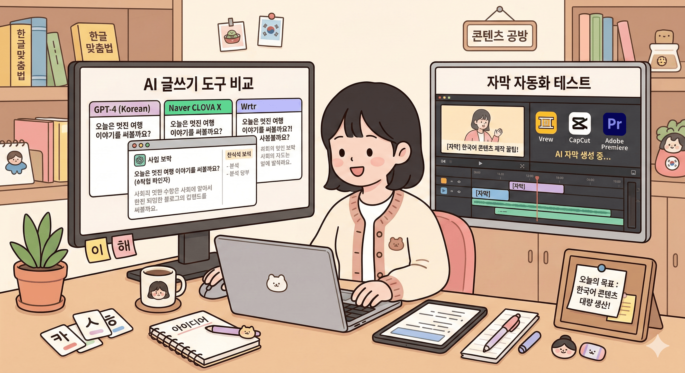 AI 글쓰기 도구 사용