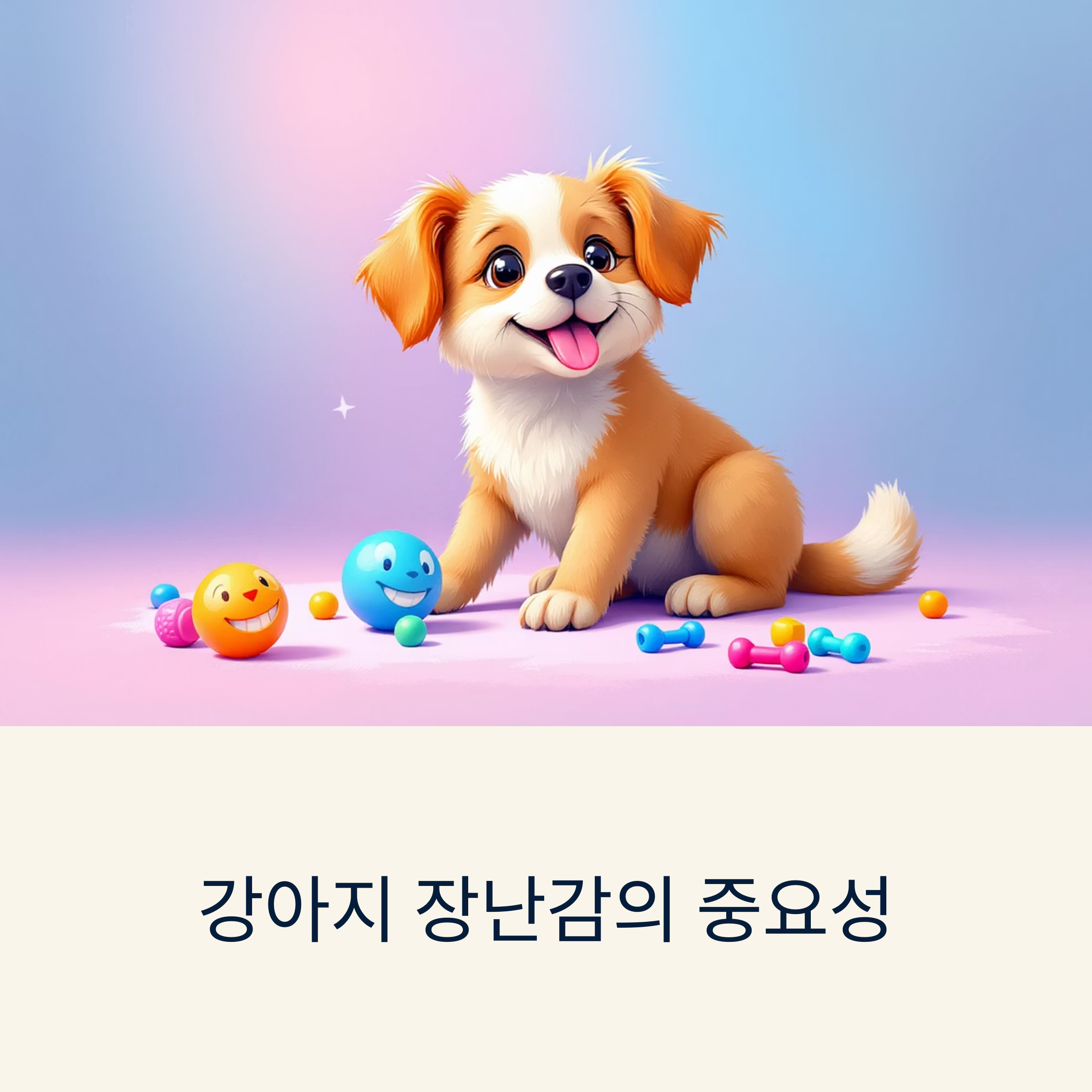 강아지 장난감의 중요성