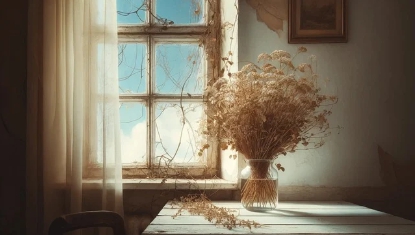 드라이플라워를 배워서 아주 예쁘게 꾸며본 모습