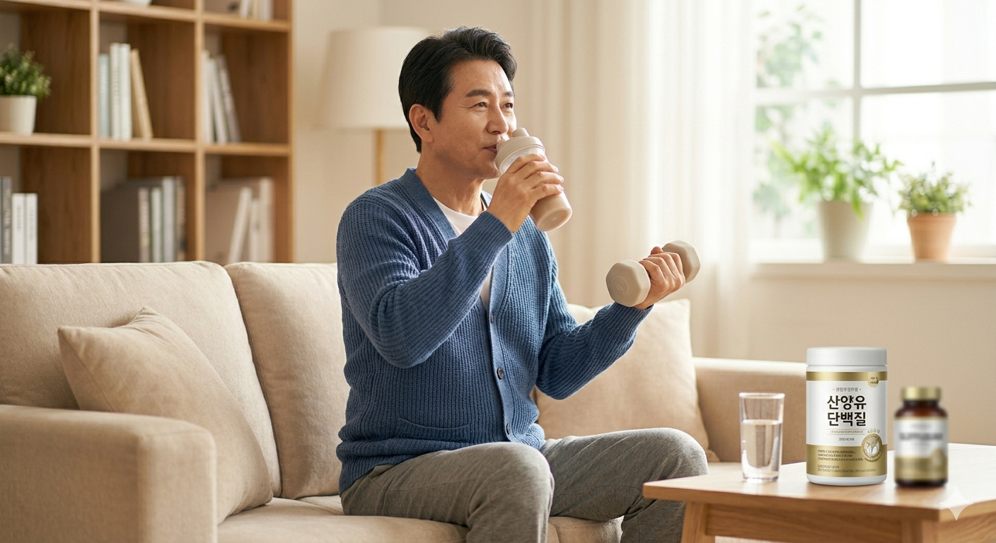 근감소증 예방을 위한 단백질 설계 산양유 단백질