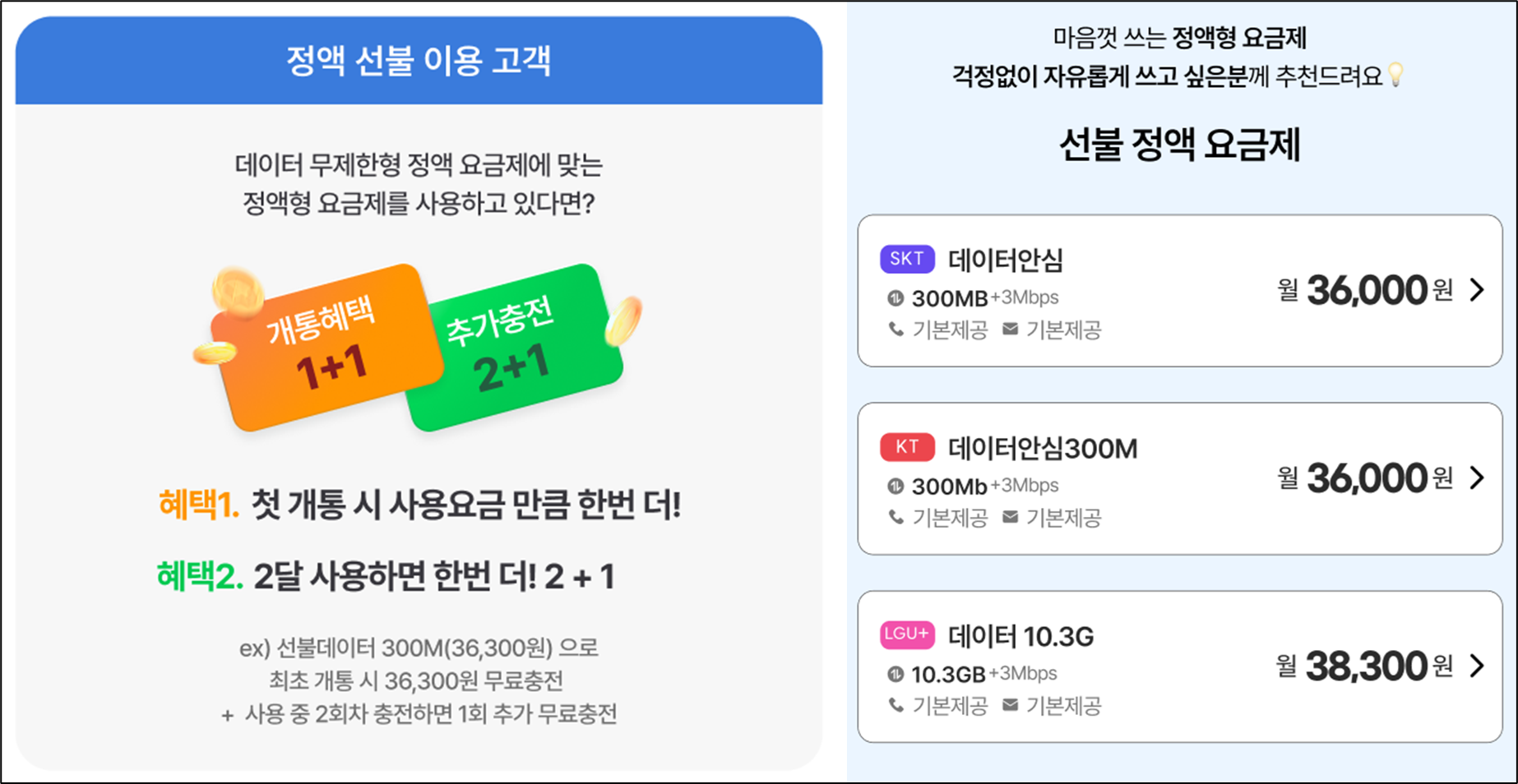 알뜰폰-선불-정액제-추천