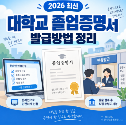 대학교 졸업증명서 발급