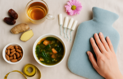 생리통 완화에 좋은 음식 사진