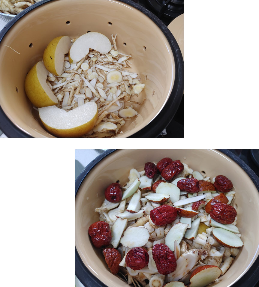 오쿠-내솥단지에-재료넣기