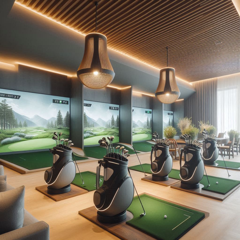 스크린골프장 배경