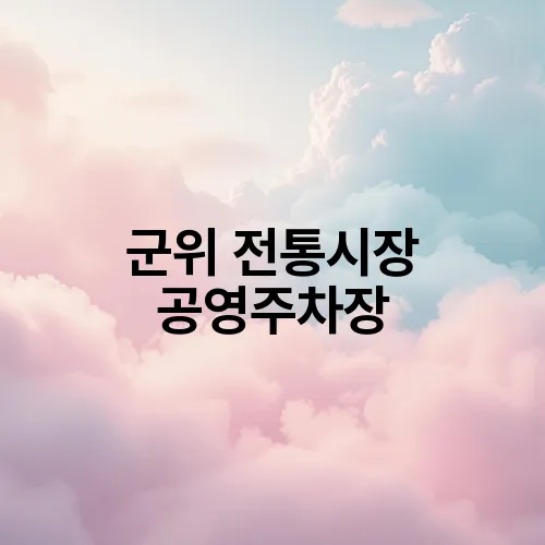 군위 전통시장 공영주차장