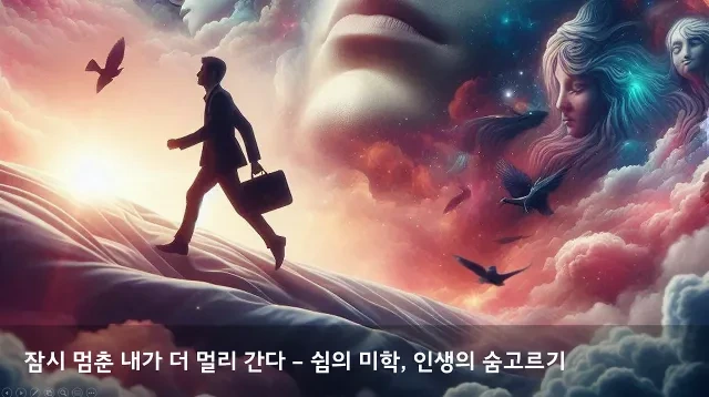 잠시 멈춘 내가 더 멀리 간다 &ndash; 쉼의 미학