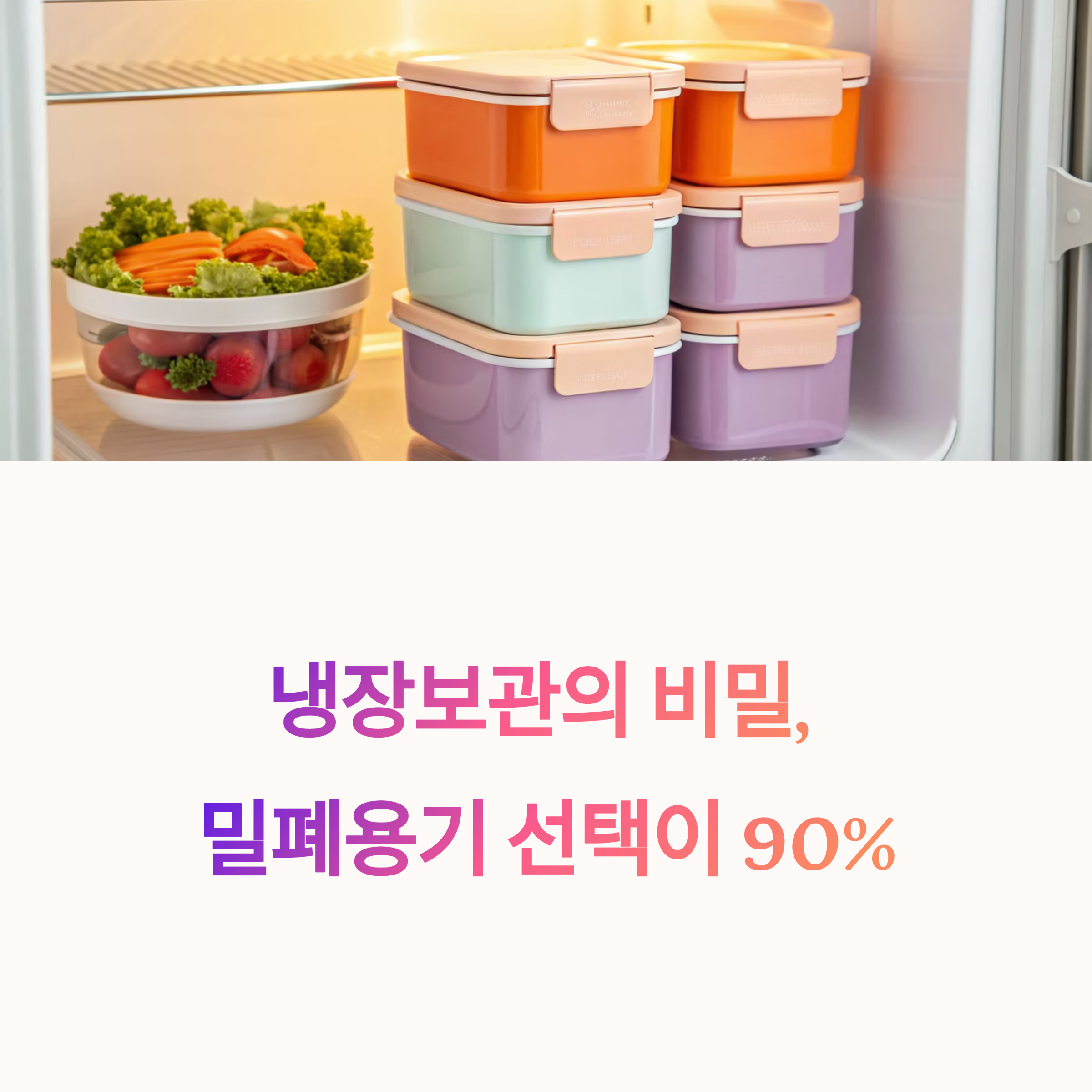 냉장보관의 비밀, 밀폐용기 선택이 90%