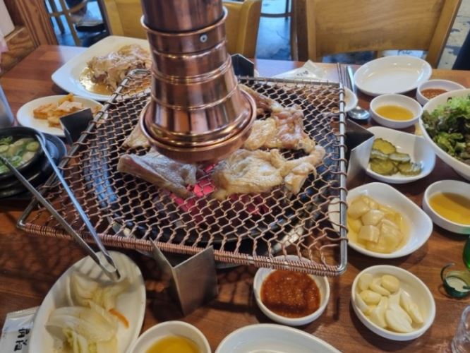 텃밭 토종닭숯불구이