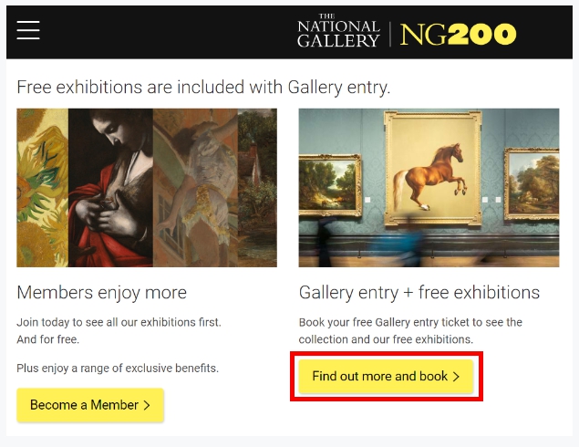 런던 여행 내셔널 갤러리 예약 무료 방법