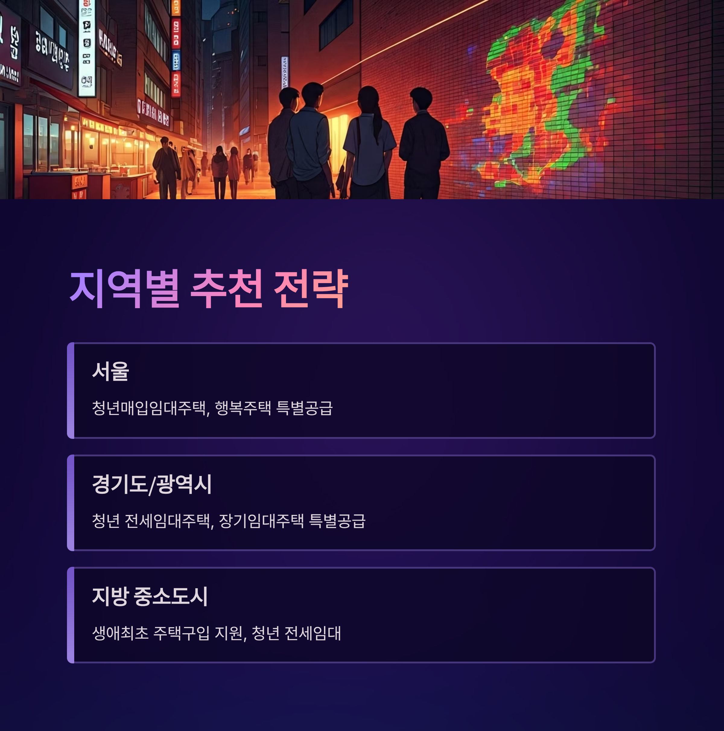 청년 주거지원 지역별 추천 전략