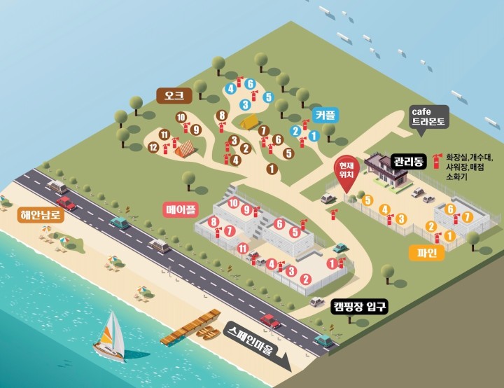 씨사이드힐_캠핑장_배치도