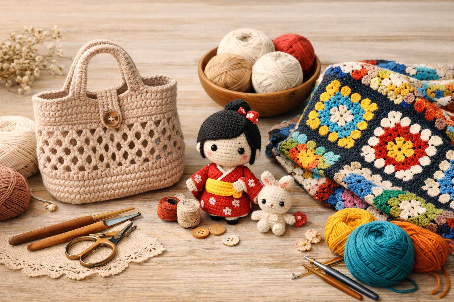 나라별 코바늘 뜨개 트렌드