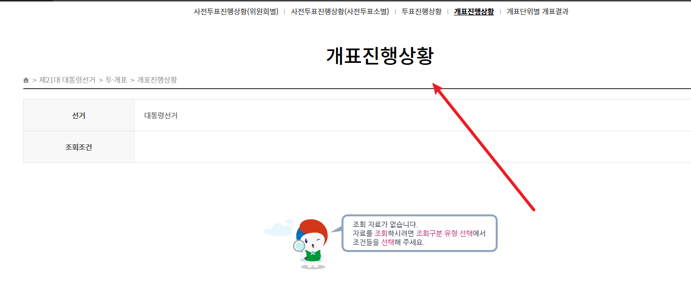 대선 개표방송 시간
