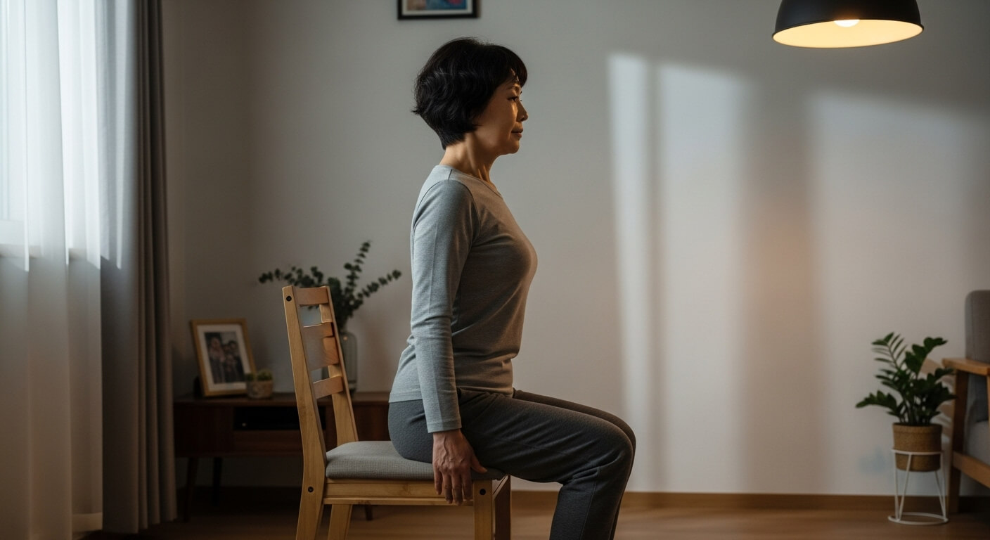 의자에서 할 수 있는 간단한 홈트 운동법