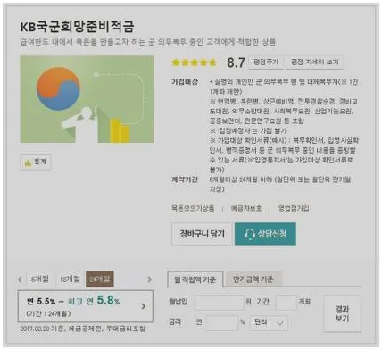 국민은행 군인적금