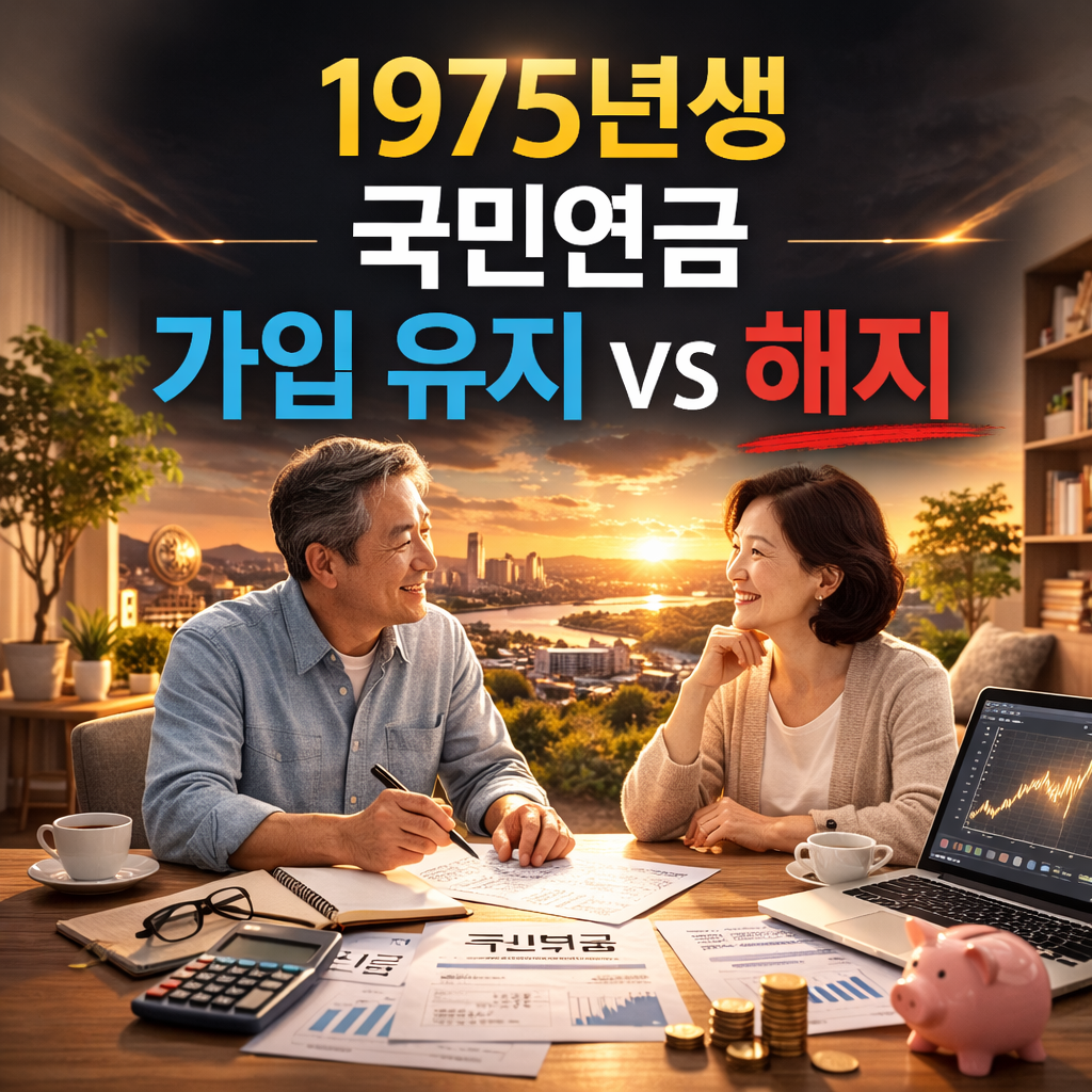 1975년생 국민연금 가입 유지 vs 해지|지금 끊으면 손해일까?