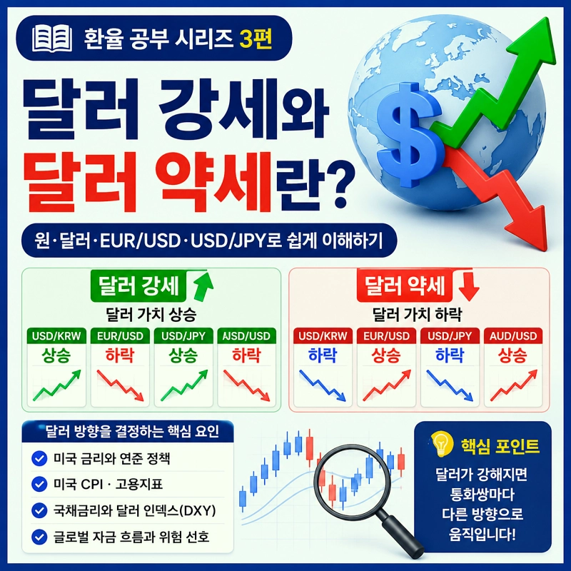 달러 강세와 달러 약세란 무엇인가?