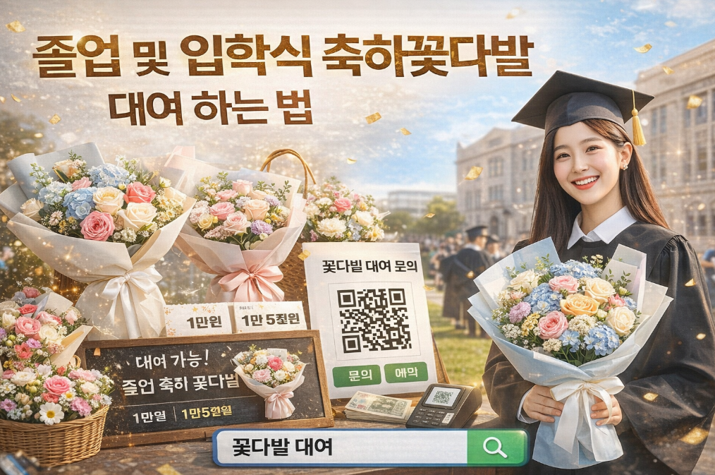 졸업식 꽃다발 대여로 비용 90% 절약하는 법