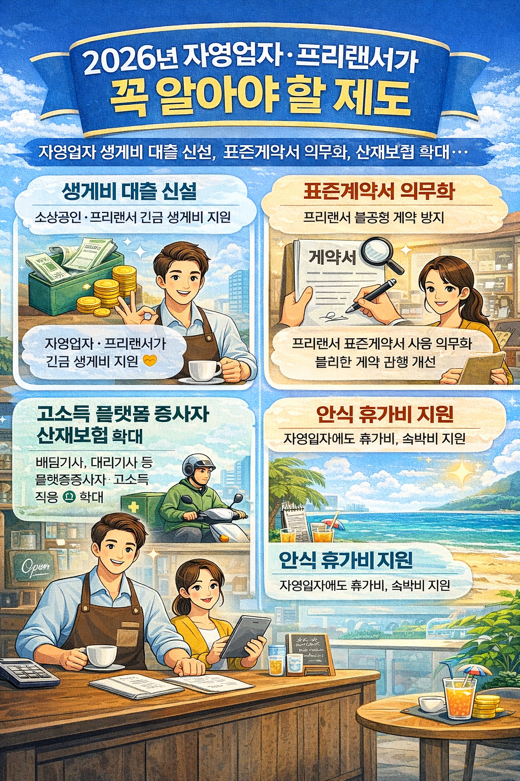 2026년 자영업자&middot;프리랜서가 꼭 알아야 할 제도