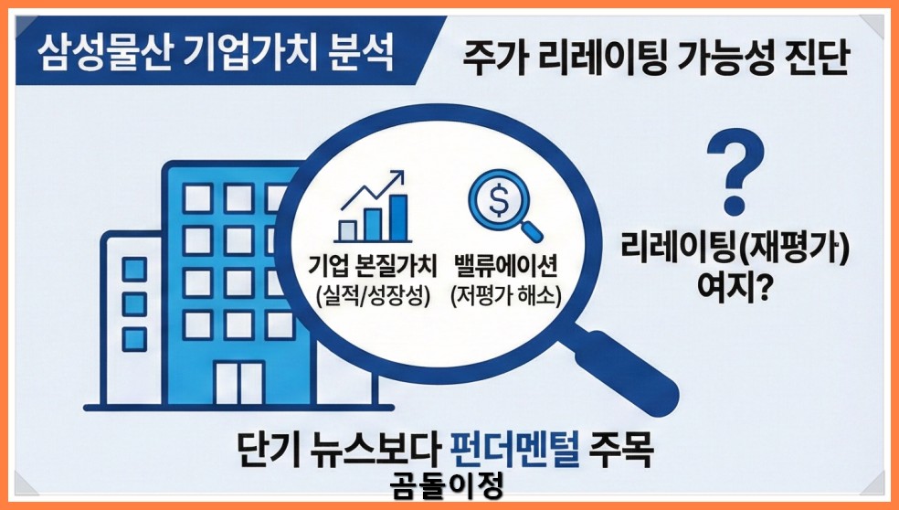 삼성물산 주가 반도체모멘텀·플랜트수주에 따른 핵심 포인트