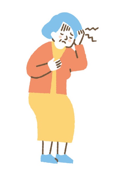 전신 통증을 호소하는 사람의 부위별 통증 일러스트