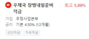 우체국 내일준비적금