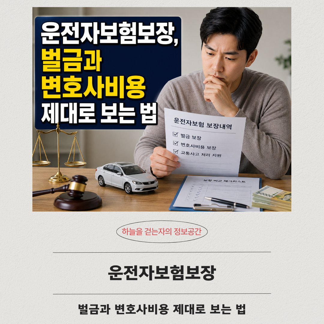 운전자보험보장, 벌금과 변호사비용 제대로 보는 법