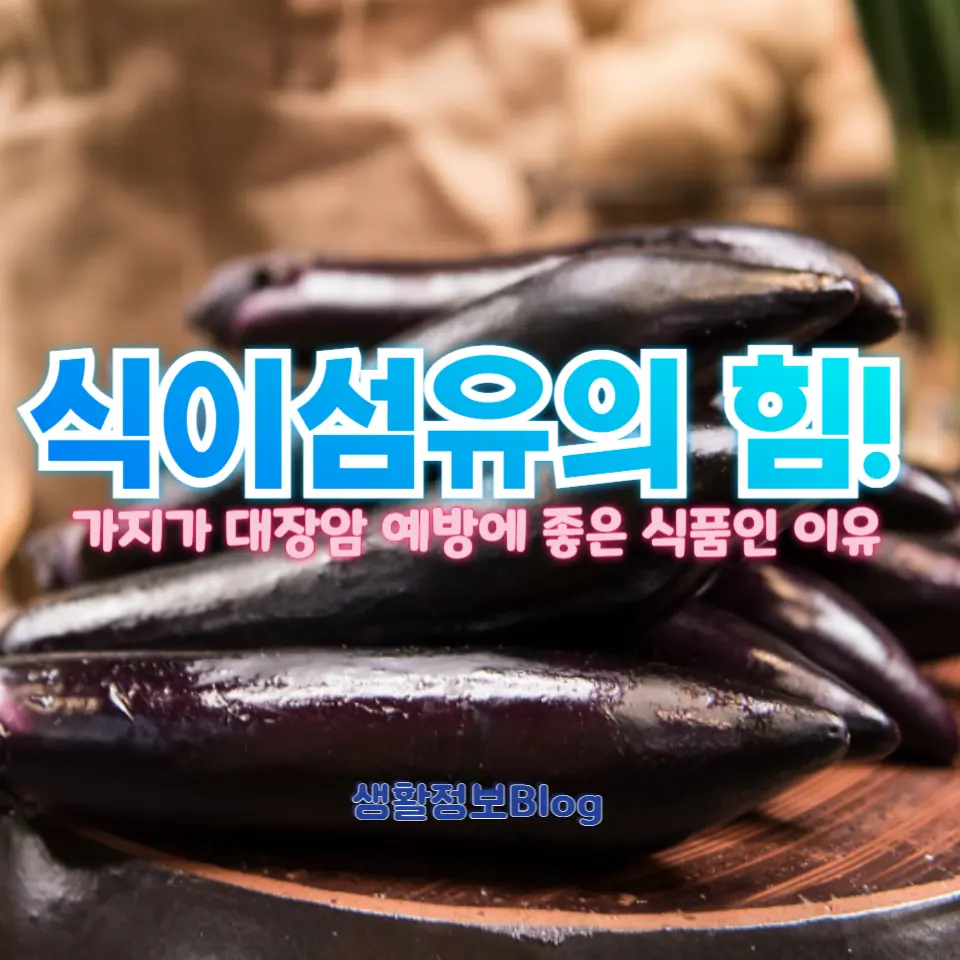 제철 가지는 대장암 예방에 큰 도움