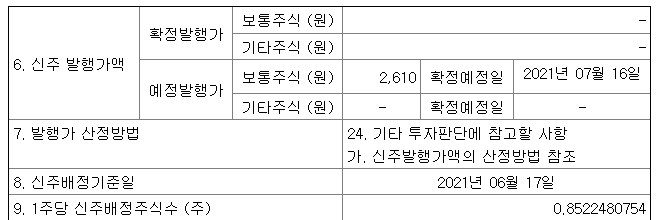 광진윈텍신주배정기준일