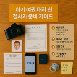 아기 여권 대리 신청 절차와 준비 가이드