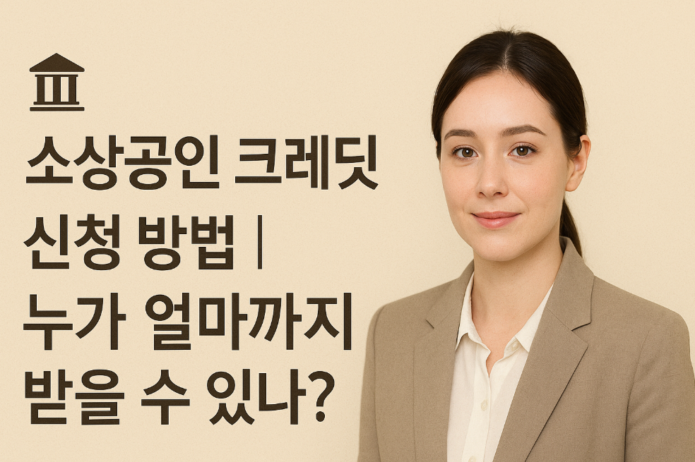 소상공인 크레딧 신청 방법
