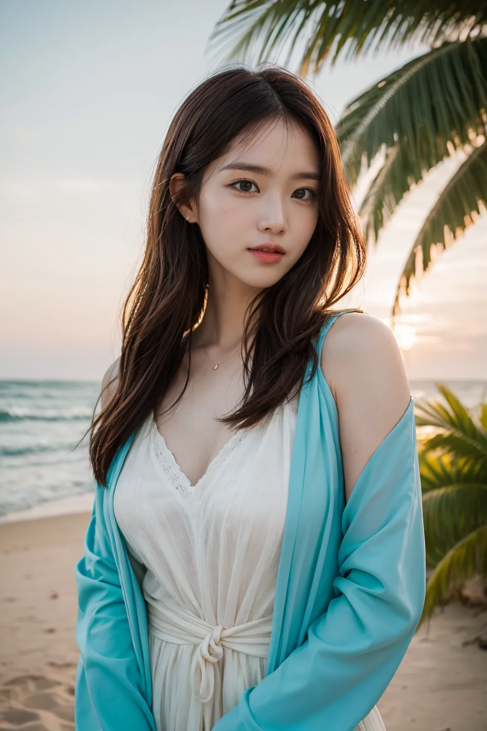 Stable diffusion AI Picture-Hawaiian dress