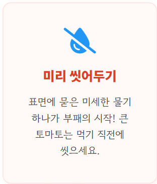 토마토 보관방법