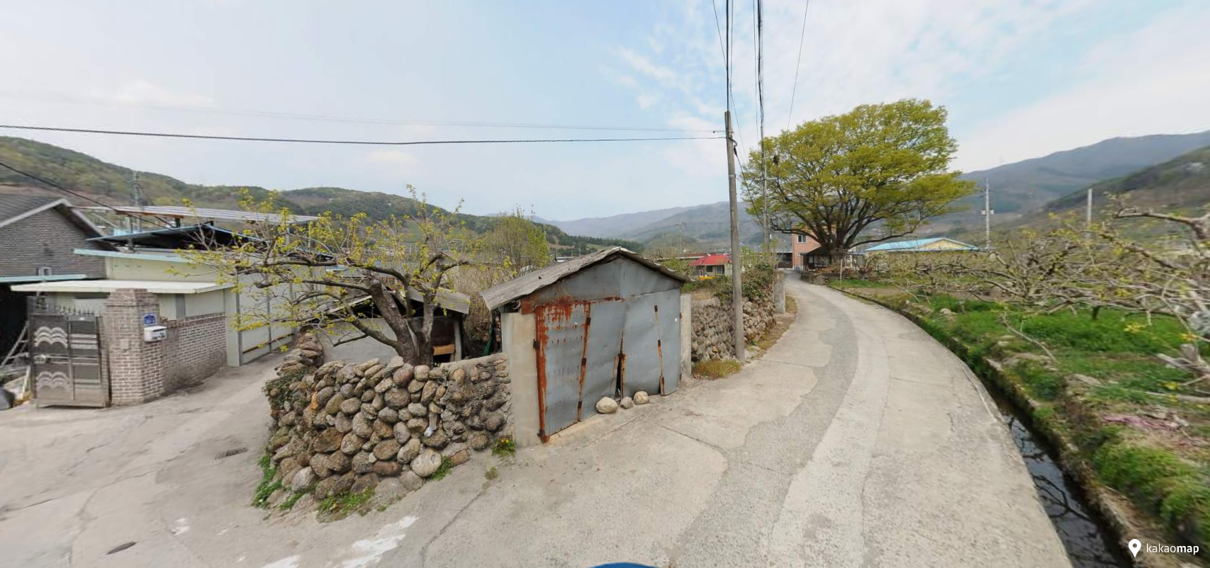 광양 내천마을 돌담길