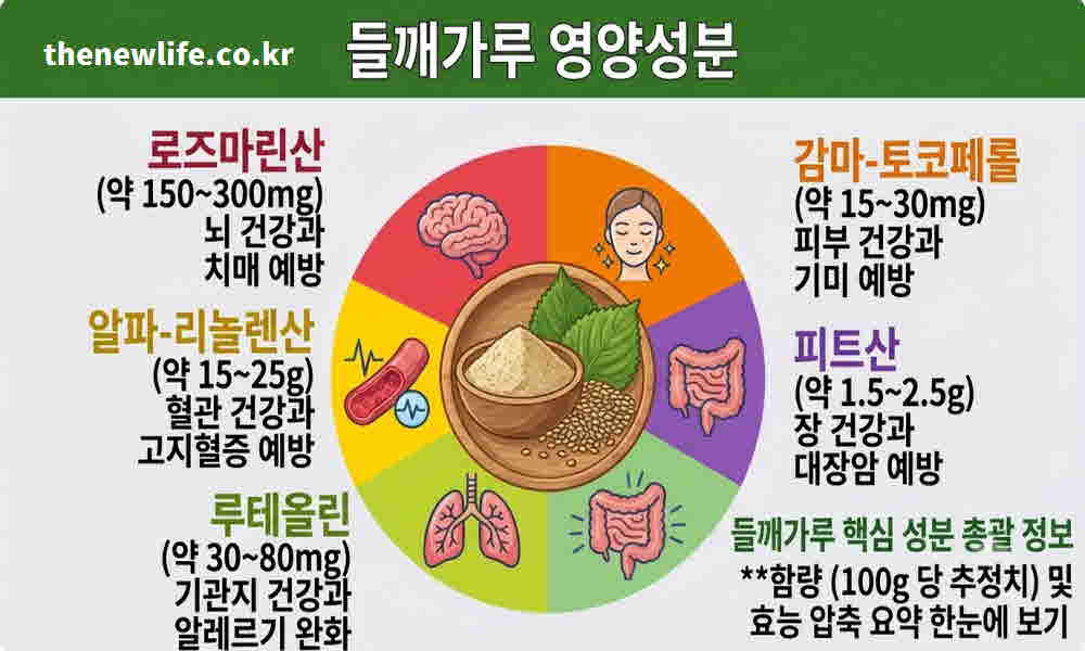 들깨가루 효능 영양성분