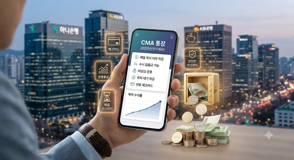CMA는 정말 매일 이자를 줄까? 유형별 원금손실&middot;예금자보호&middot;수익률 차이