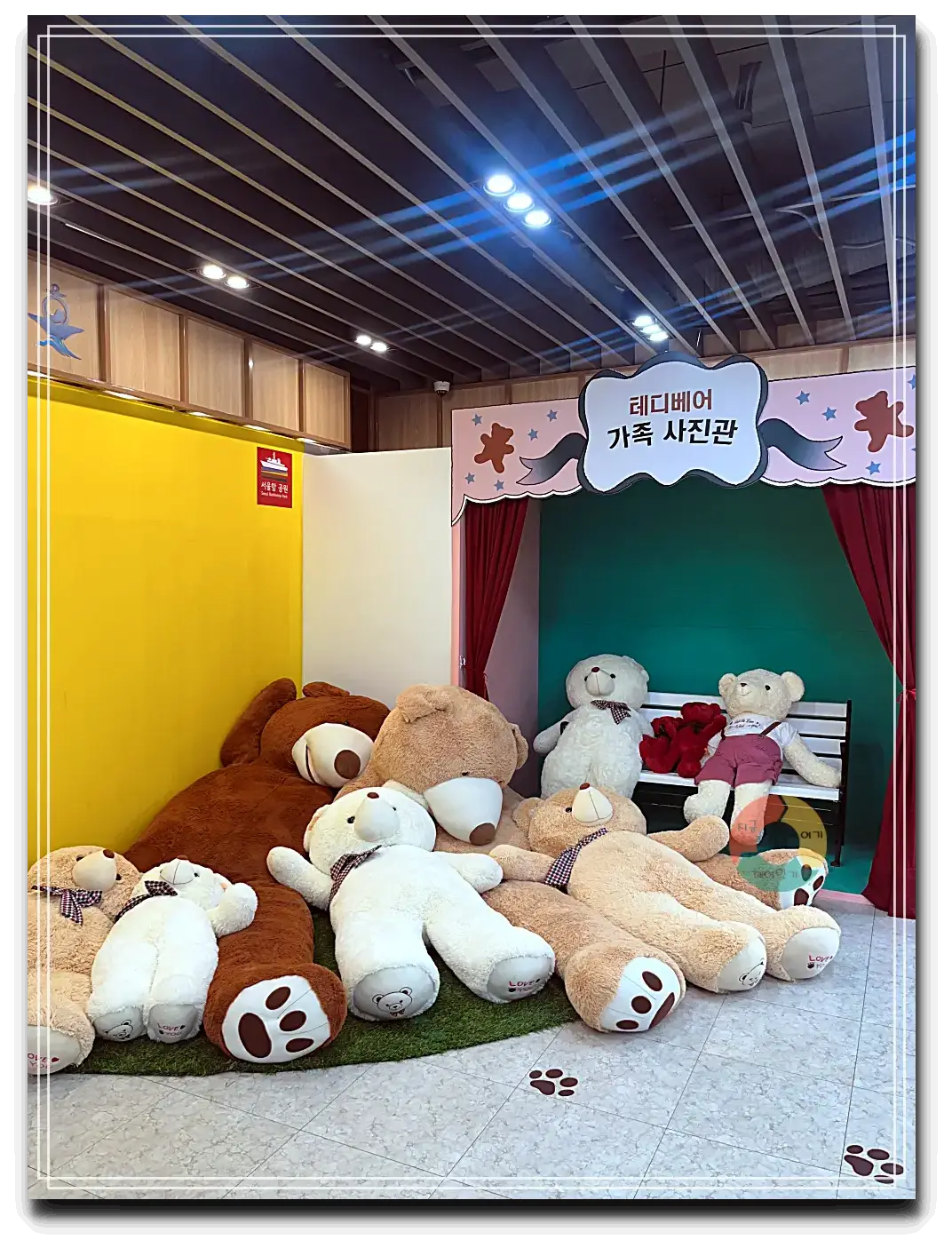 서울함-테디베어-포토존-거대한-테디베어들