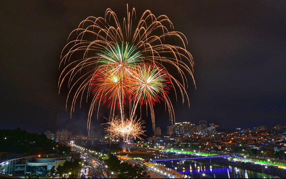 2023-강릉단오제-불꽃놀이-사진