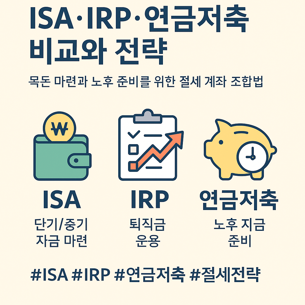 ISA,IRP,연금저축완벽비교 이미지